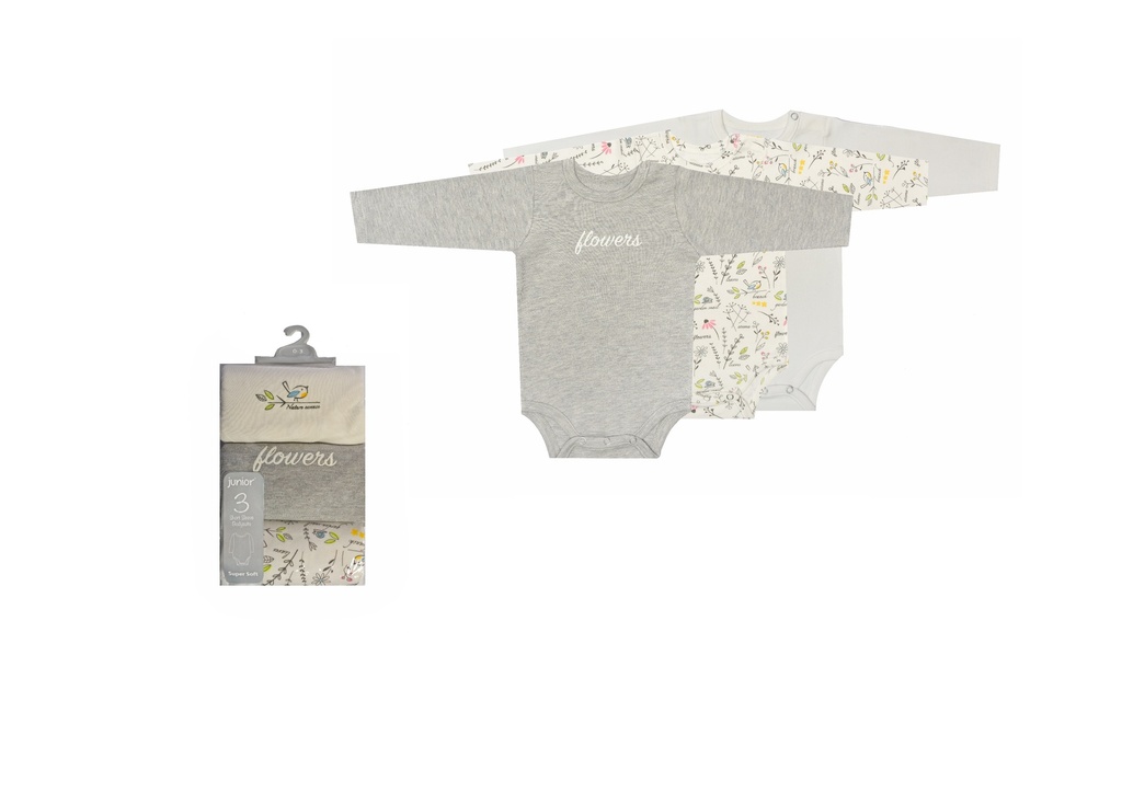 Bodysuit P/3 Long Sleeve  nature essenc