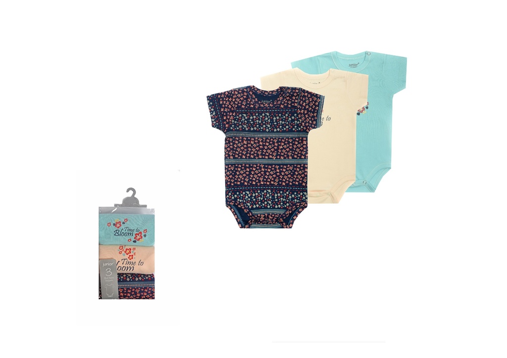 Bodysuit P/3 short Sleeve time to bloom