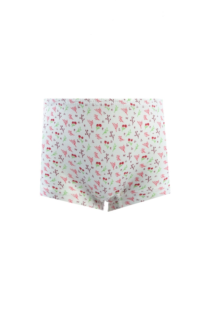 Full print lycra Girls short Fushia