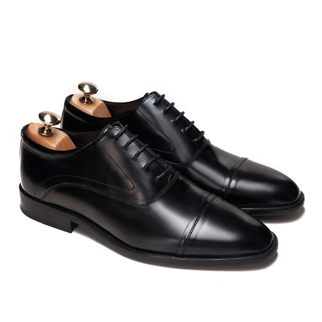 Classic Elegant Oxford Cap Cordovan Black