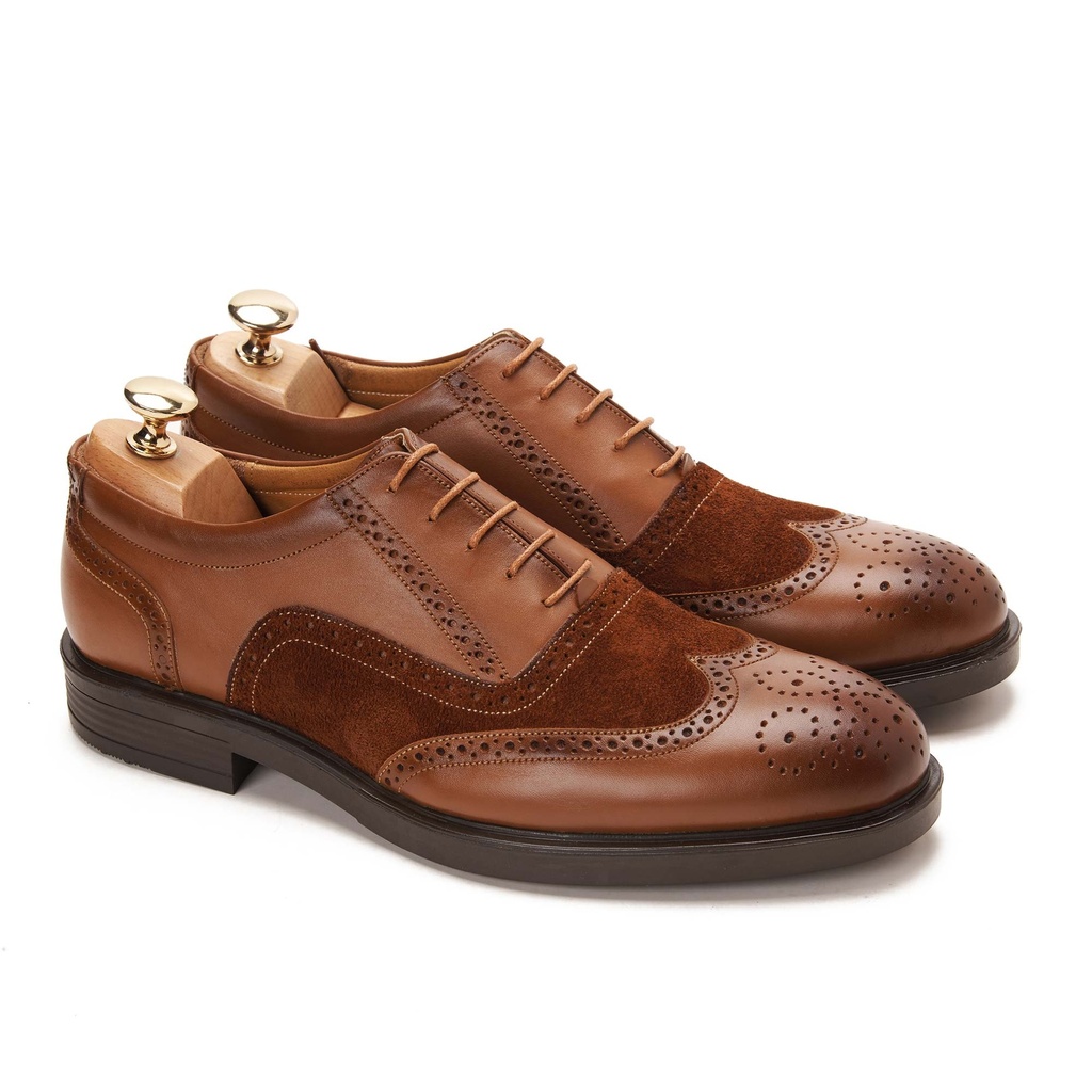 Oxford Brogue Genuine Havan With Suede