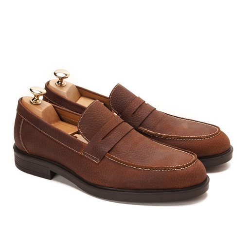 Penny Loafer College Lama Bordeaux