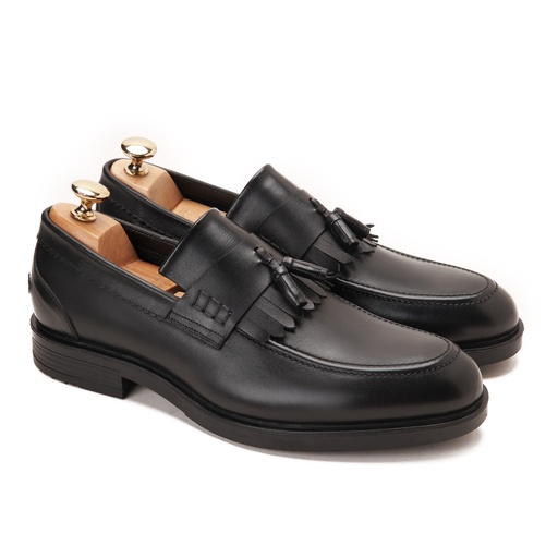 [LBL22-12-Black] Double Tassel loafer Black