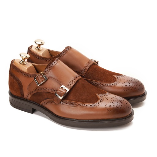 [DMBR18-132-Genuine Havan] Double Monk Brogue Genuine Havan With Suede