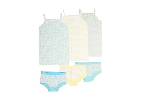 [1746] Girls'set "  lace protal top+ panty"