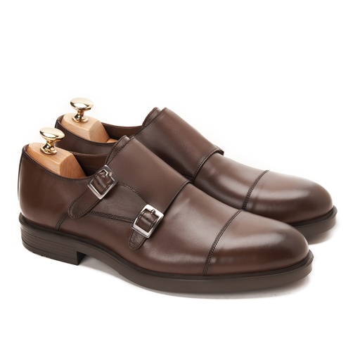 [DMC16-12-Genuine Brown] Double Monk Cap Genuine Brown