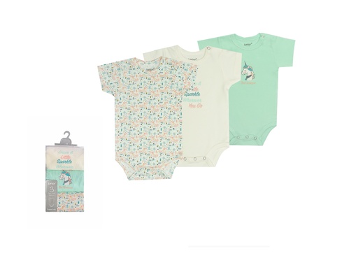 [5213-35] Bodysuit P/3  Short Sleeve be unique