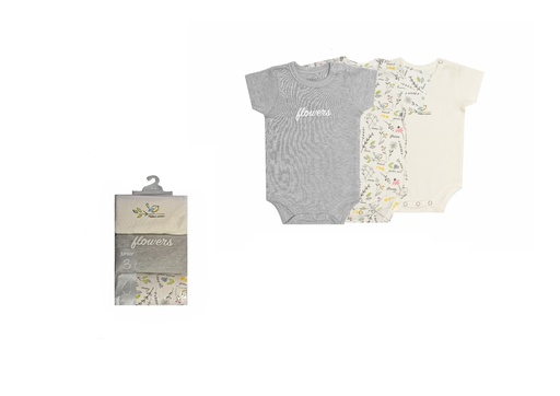 [5213-39] Bodysuit P/3 short Sleeve nature essenc