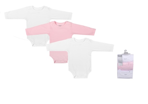 [6213-15] Bodysuit P/3 Long Sleeve solid girl