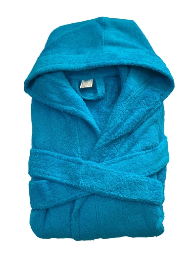 Egyptian Cotton Bathrobe - Blue