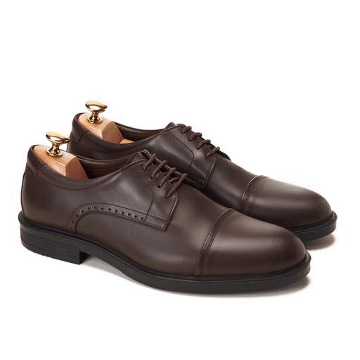 [DG1-12-Brown] Cap Toe Derby Brown