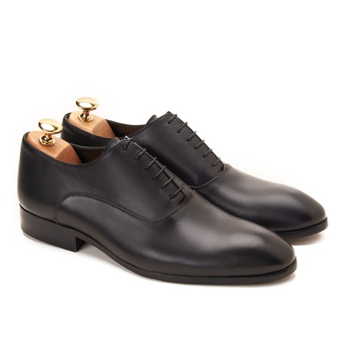 [OSK30-11B-Black] Classic York Plain Toe Oxford Black