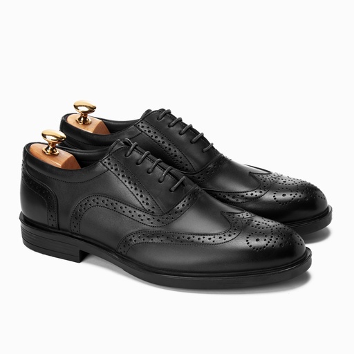 [OBR1-12-Black] Oxford Brogue Black