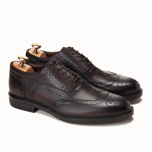 [OBR1-12-Genuine Brown] Oxford Brogue Genuine-Brown