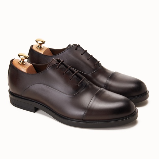 [OG1-12-Genuine Brown] Oxford Cap Toe Genuine Brown
