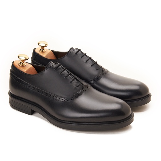 [OP6-12-Black] Oxford Plain Toe Black