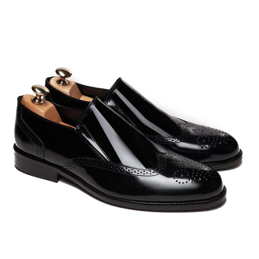 [LBR1-21-Black] Craft Loafer Glossy Black